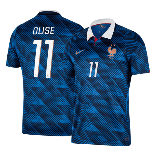 OLISE #11 Heren Frankrijk Thuis Voetbalshirt WK Voetbal 2026 - voorkant