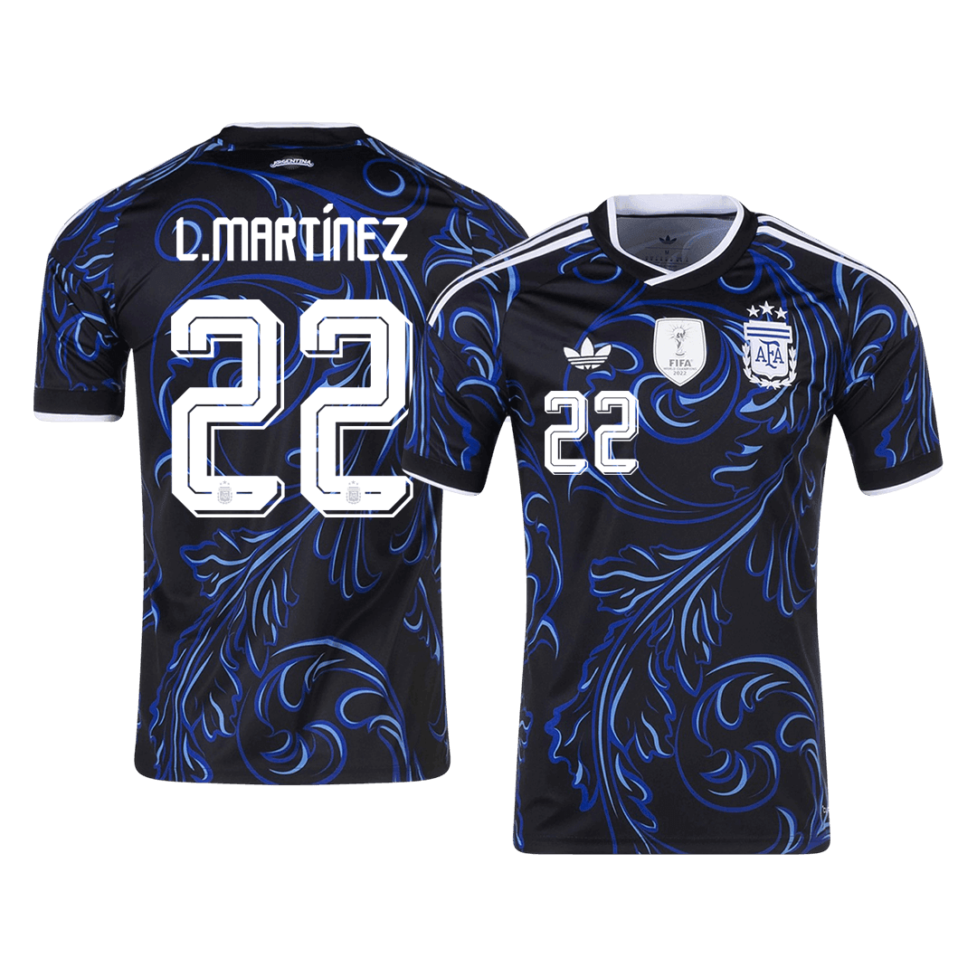 L. MARTÍNEZ #22 Heren Argentinië uitshirt WK Voetbal 2026