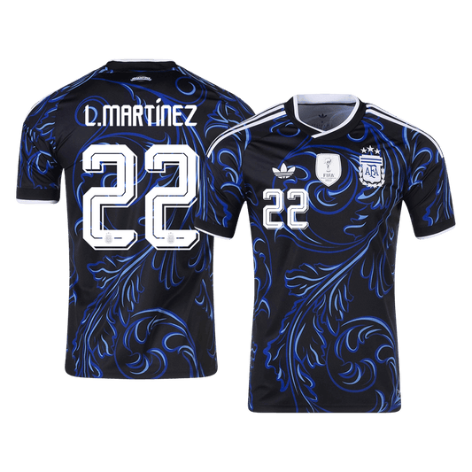 L. MARTÍNEZ #22 Heren Argentinië uitshirt WK Voetbal 2026