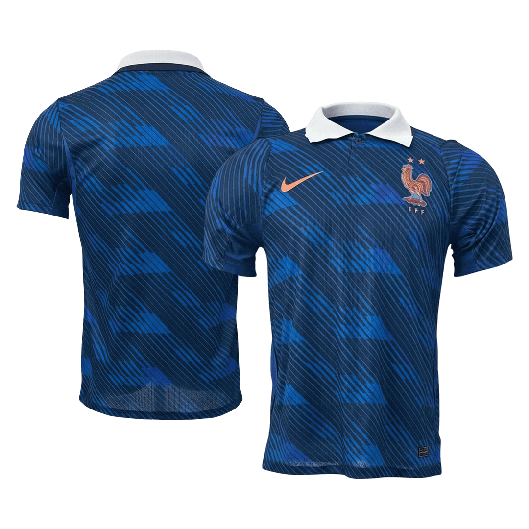 Frankrijk Thuis Spelersversie Voetbalshirt WK Voetbal 2026 - Slim Fit - detail