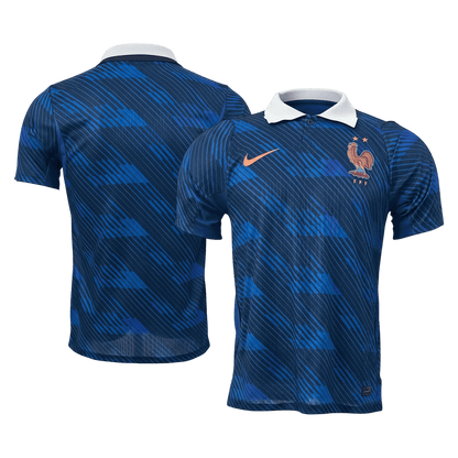 Frankrijk Thuis Spelersversie Voetbalshirt WK Voetbal 2026 - Slim Fit - detail