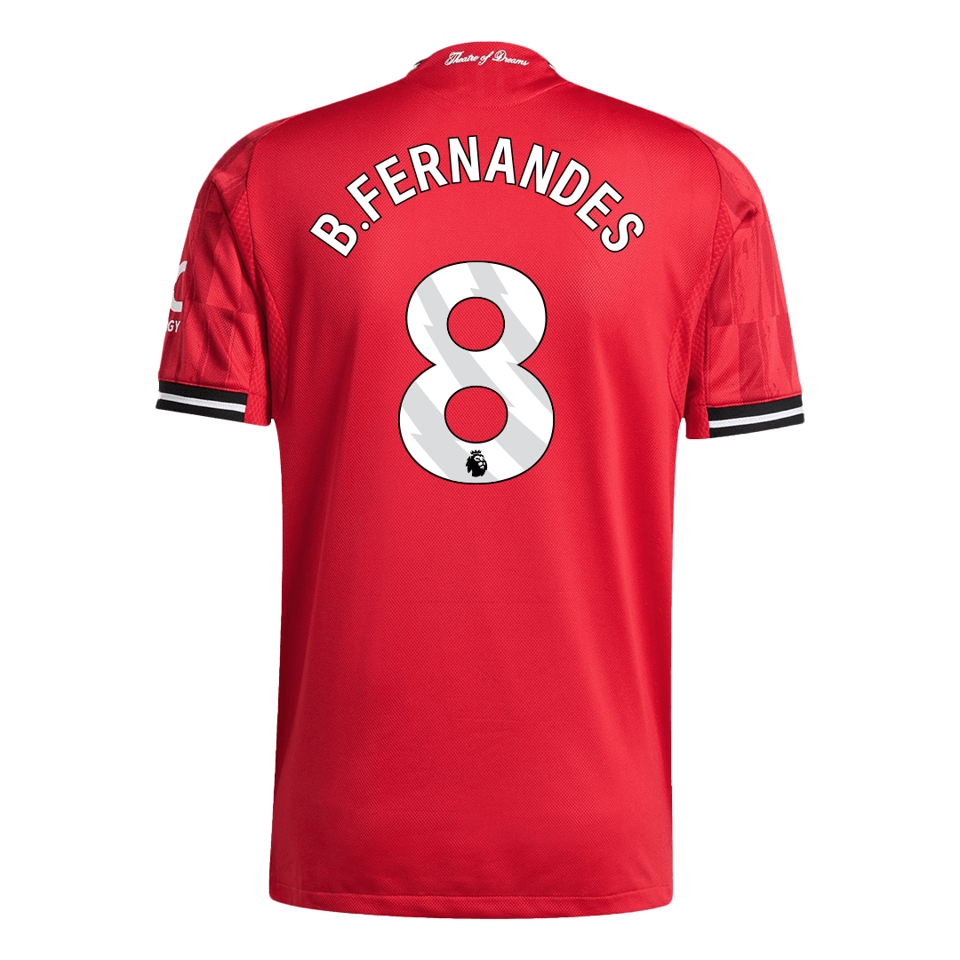 B.FERNANDES #8 Manchester United Thuis Spelersversie Voetbalshirt 2025/26 - Slim Fit - detail
