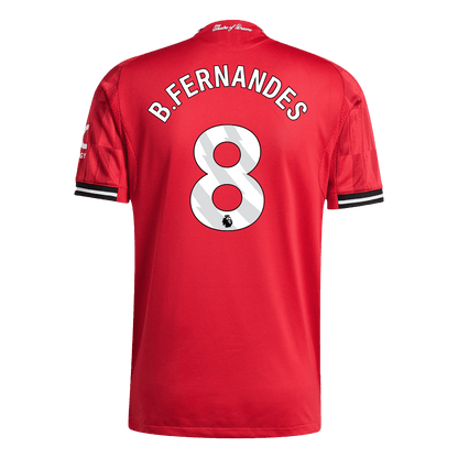 B.FERNANDES #8 Manchester United Thuis Spelersversie Voetbalshirt 2025/26 - Slim Fit - detail