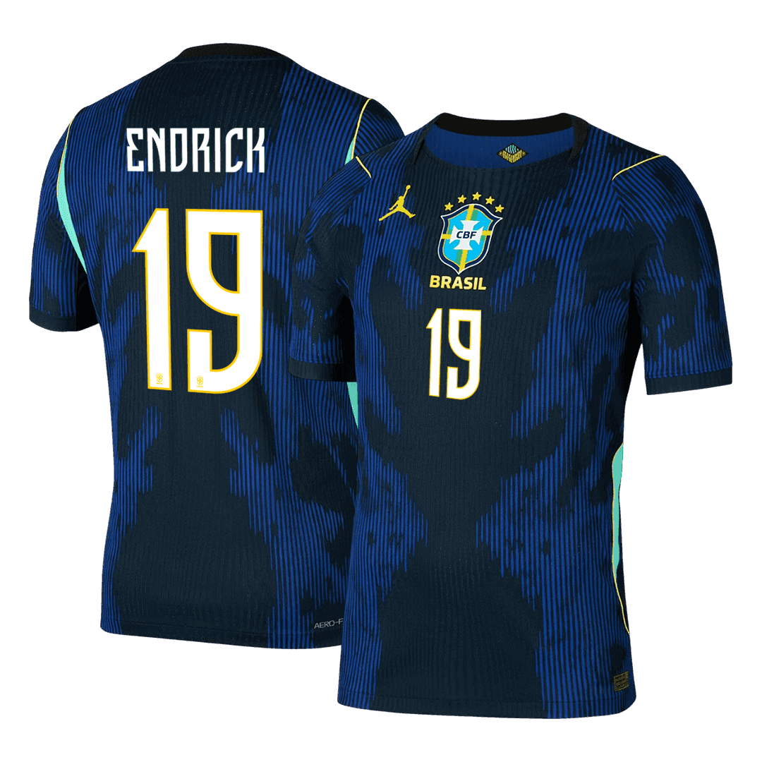 ENDRICK #19 Brazilië Spelersversie uitshirt WK Voetbal 2026 - slim fit