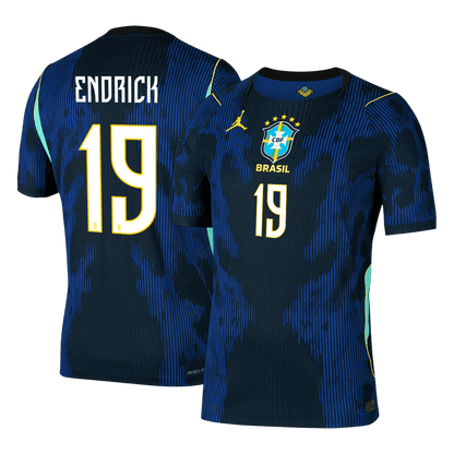 ENDRICK #19 Brazilië Spelersversie uitshirt WK Voetbal 2026 - slim fit