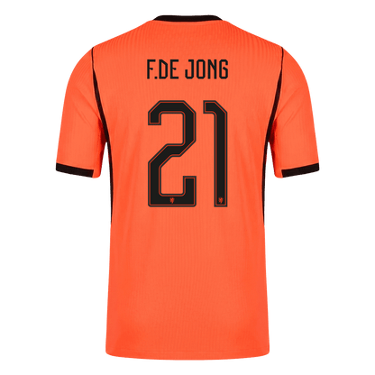 F.DE JONG #21 Nederland Spelersversie thuisshirt WK Voetbal 2026 - slim fit