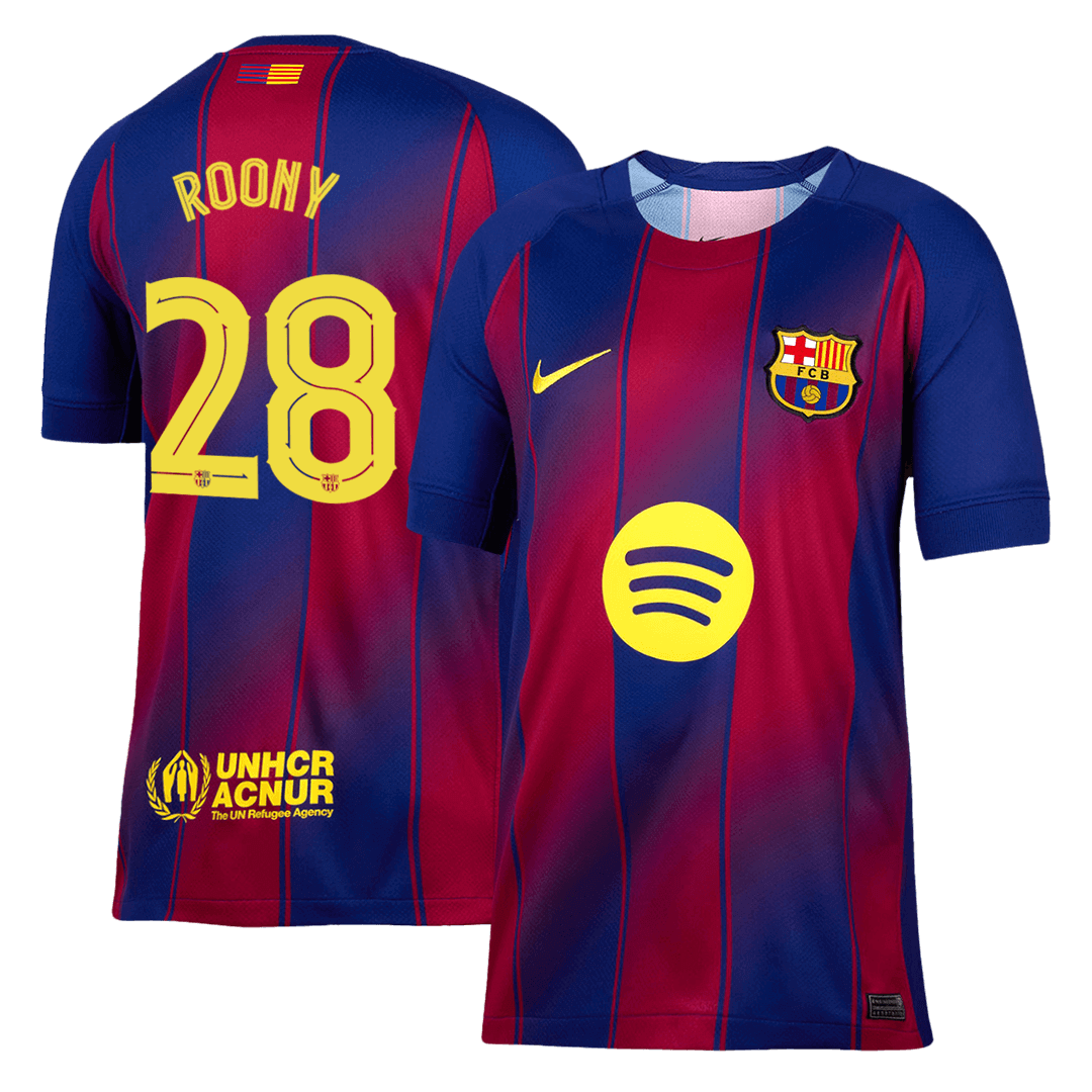 ROONY #28 Heren Barcelona Thuis Voetbalshirt 2025/26 - UCL [PREMIUM]