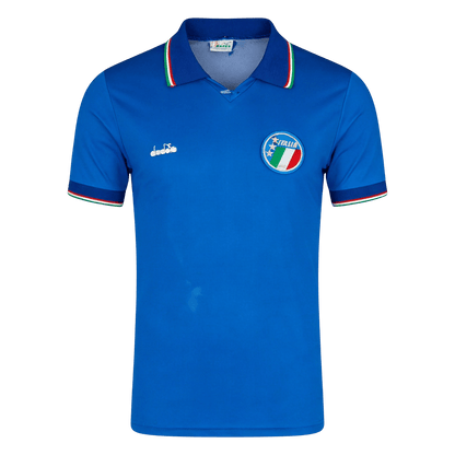 Retro Italië Thuis Voetbalshirt 1990 - voorkant