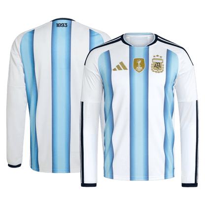 Heren Argentinië Thuis Lange Mouwen Voetbalshirt WK Voetbal 2026 - achterkant