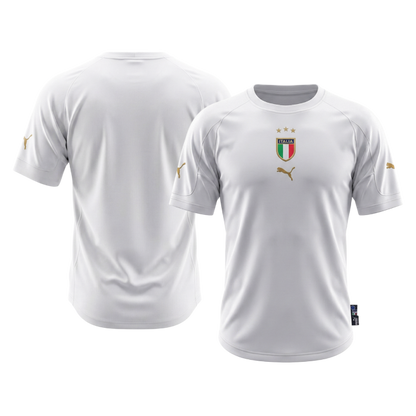 Retro Italië Uit Voetbalshirt 2004 - detail