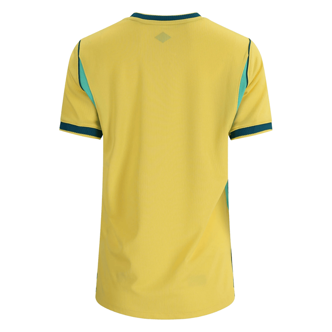 Dames Brazilië Thuis Voetbalshirt 2026 - achterkant