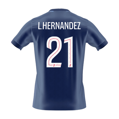 L.HERNANDEZ #21 Heren PSG Thuis Voetbalshirt 2025/26 [PREMIUM] - extra