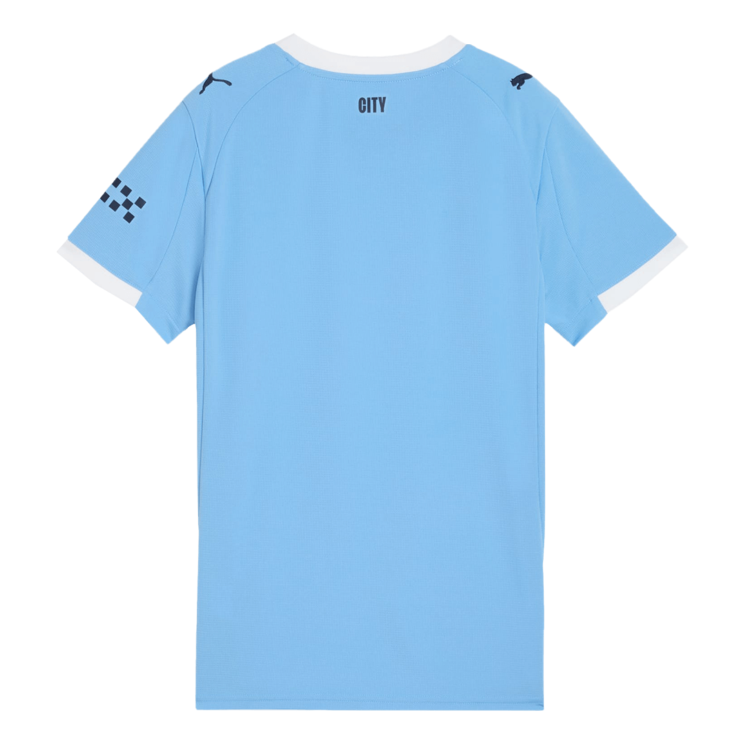 Dames Manchester City Thuis Voetbalshirt 2025/26 - close-up