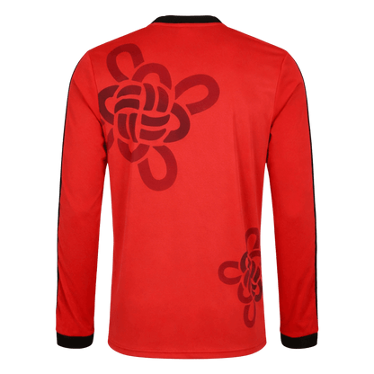Heren Manchester United Lange Mouwen Voetbalshirt 2025/26 - detail