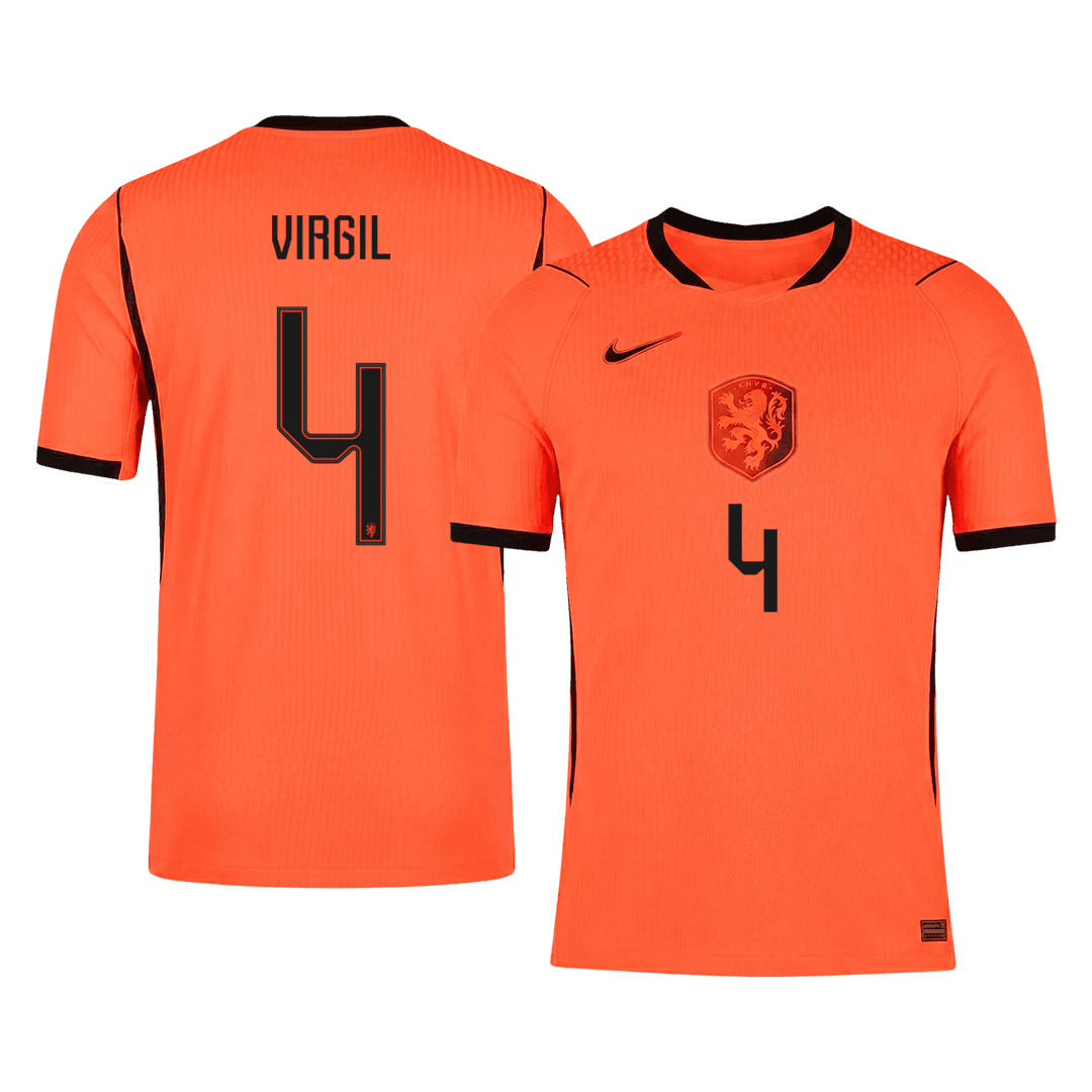 VIRGIL #4 Nederland Spelersversie thuisshirt WK Voetbal 2026 - slim fit
