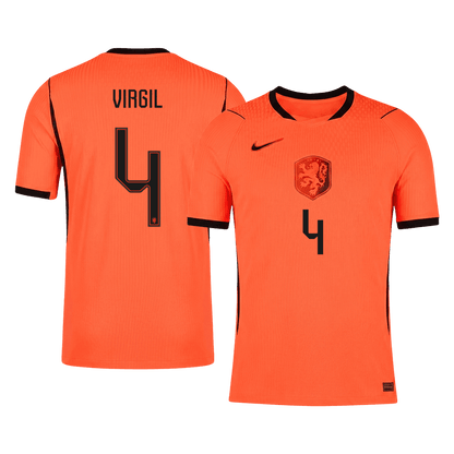 VIRGIL #4 Nederland Spelersversie thuisshirt WK Voetbal 2026 - slim fit