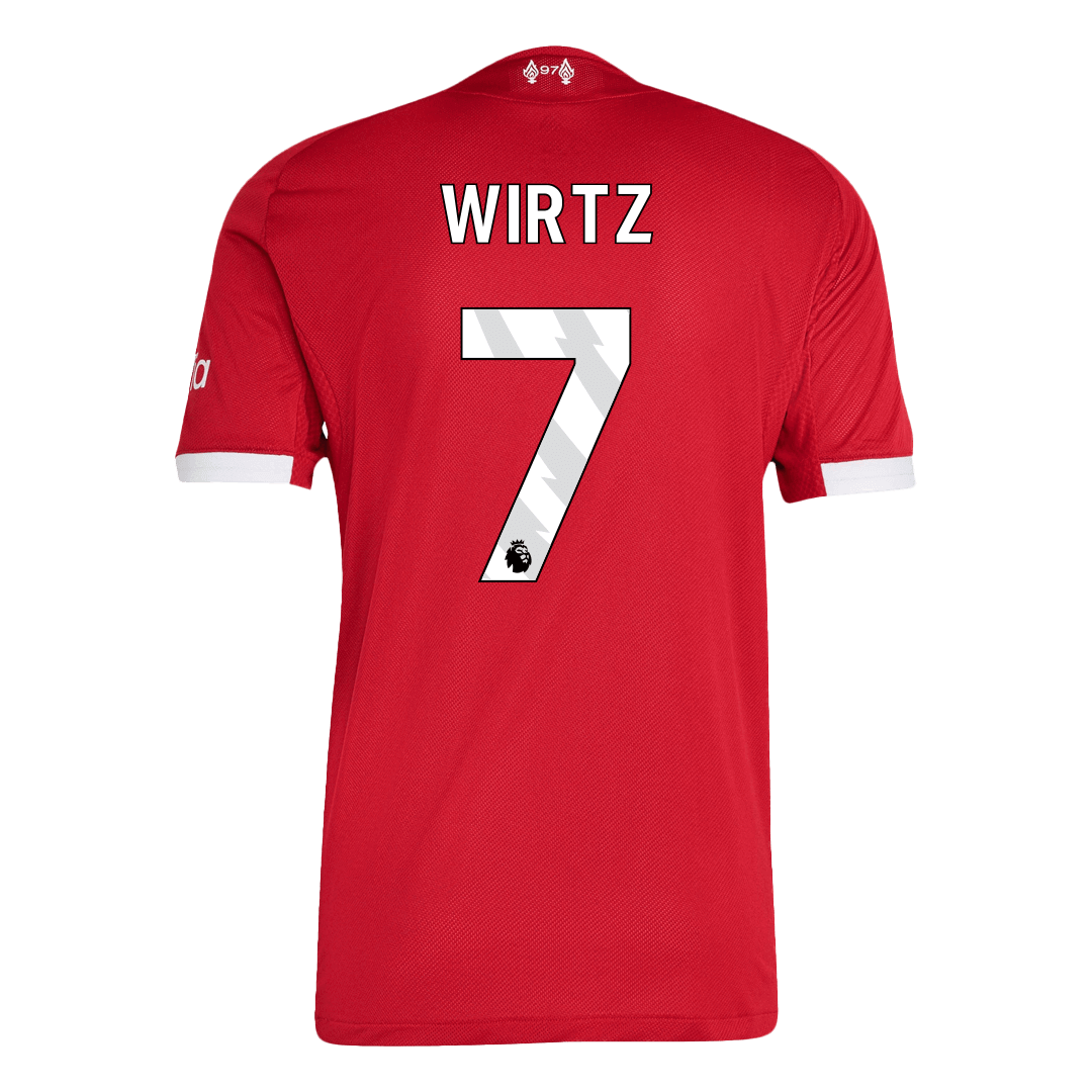 WIRTZ #7 Liverpool Thuis Spelersversie Voetbalshirt 2025/26 - Slim Fit - achterkant