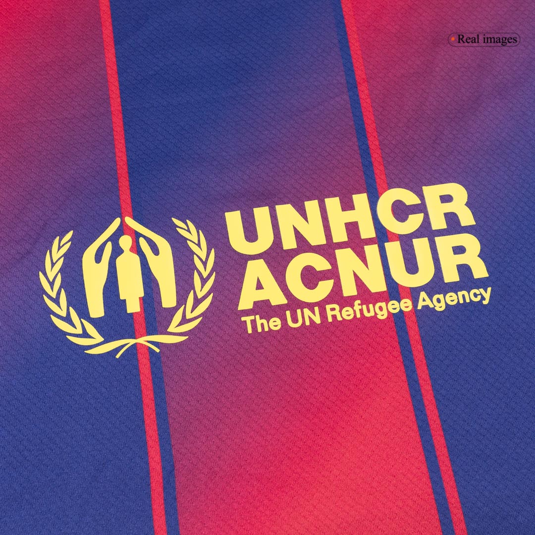 Heren Barcelona Thuis Lange Mouwen Voetbalshirt 2025/26 - detail