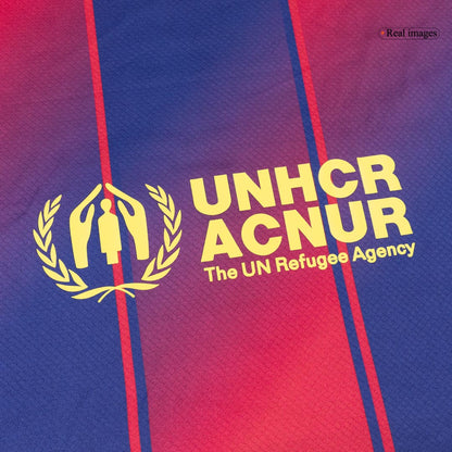 Heren Barcelona Thuis Lange Mouwen Voetbalshirt 2025/26 - detail
