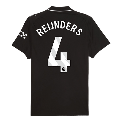 REIJNDERS #4 Manchester City Uit Spelersversie Voetbalshirt 2025/26 - Slim Fit - detail