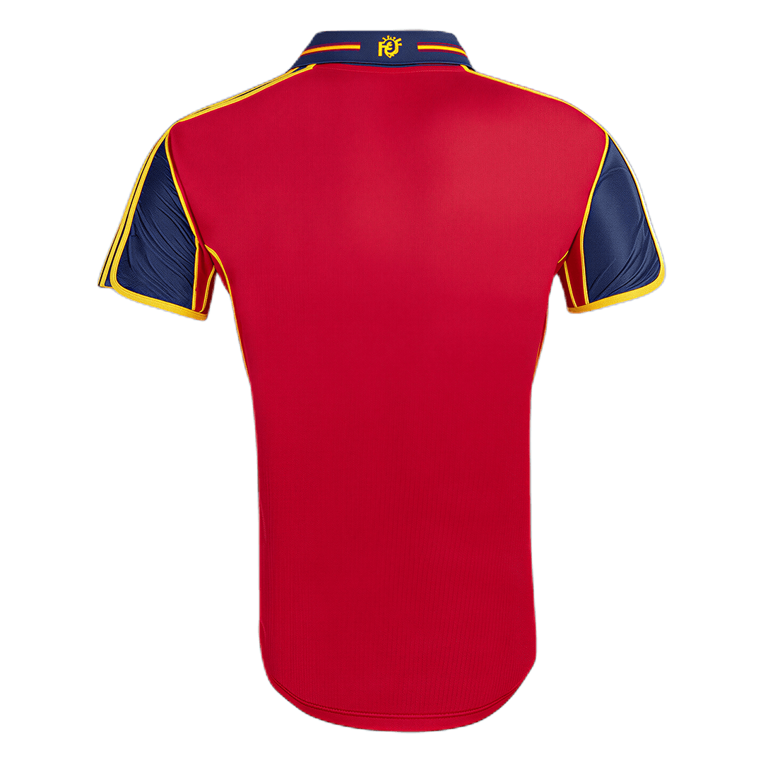 Retro Spanje Thuis Voetbalshirt 2000 - achterkant