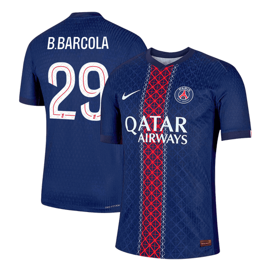B.BARCOLA #29 PSG Thuis Spelersversie Voetbalshirt 2025/26 - Slim Fit