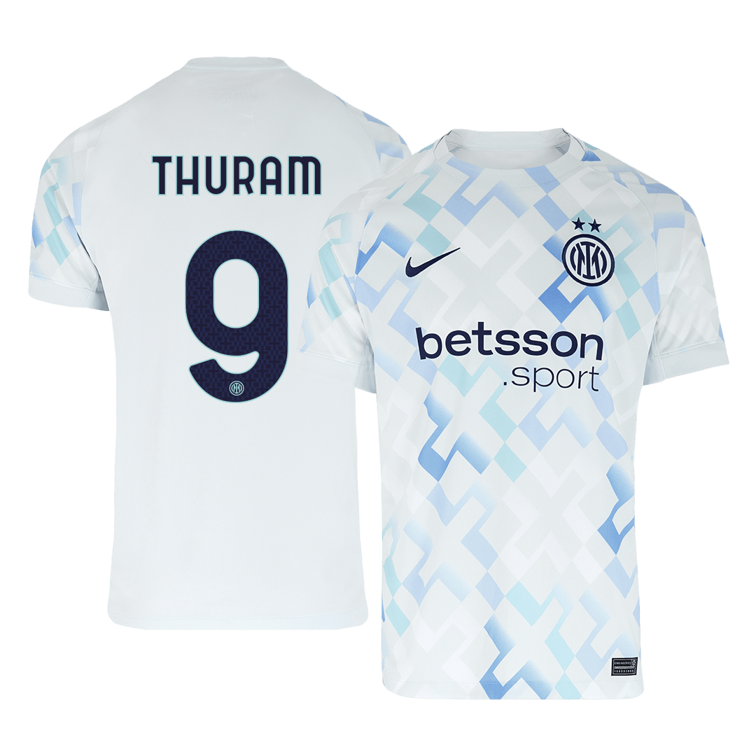 THURAM #9 Heren Inter Milan Uit Voetbalshirt 2025/26