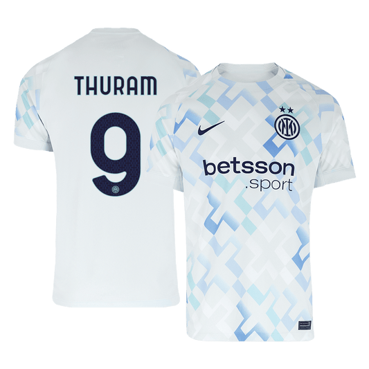 THURAM #9 Heren Inter Milan Uit Voetbalshirt 2025/26