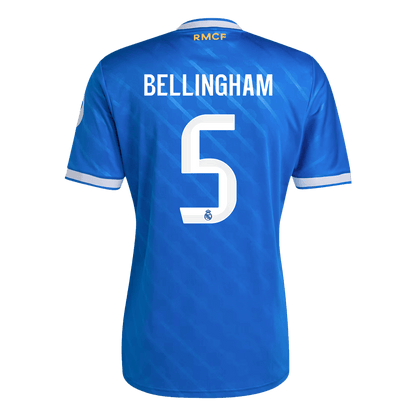 BELLINGHAM #5 Heren Real Madrid Derde Voetbalshirt 2025/26 - detail