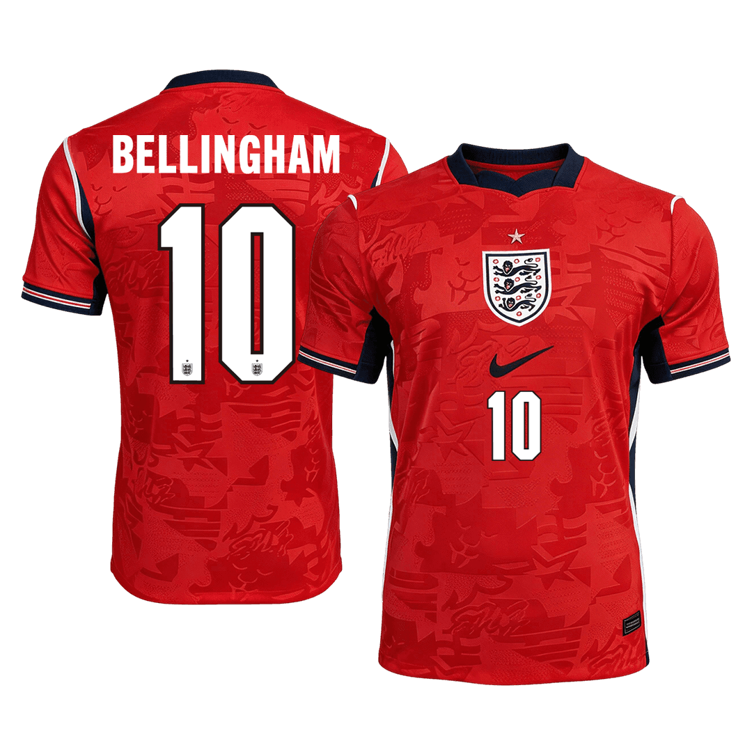 BELLINGHAM #10 Heren Engeland Uit Voetbalshirt WK Voetbal 2026 - voorkant