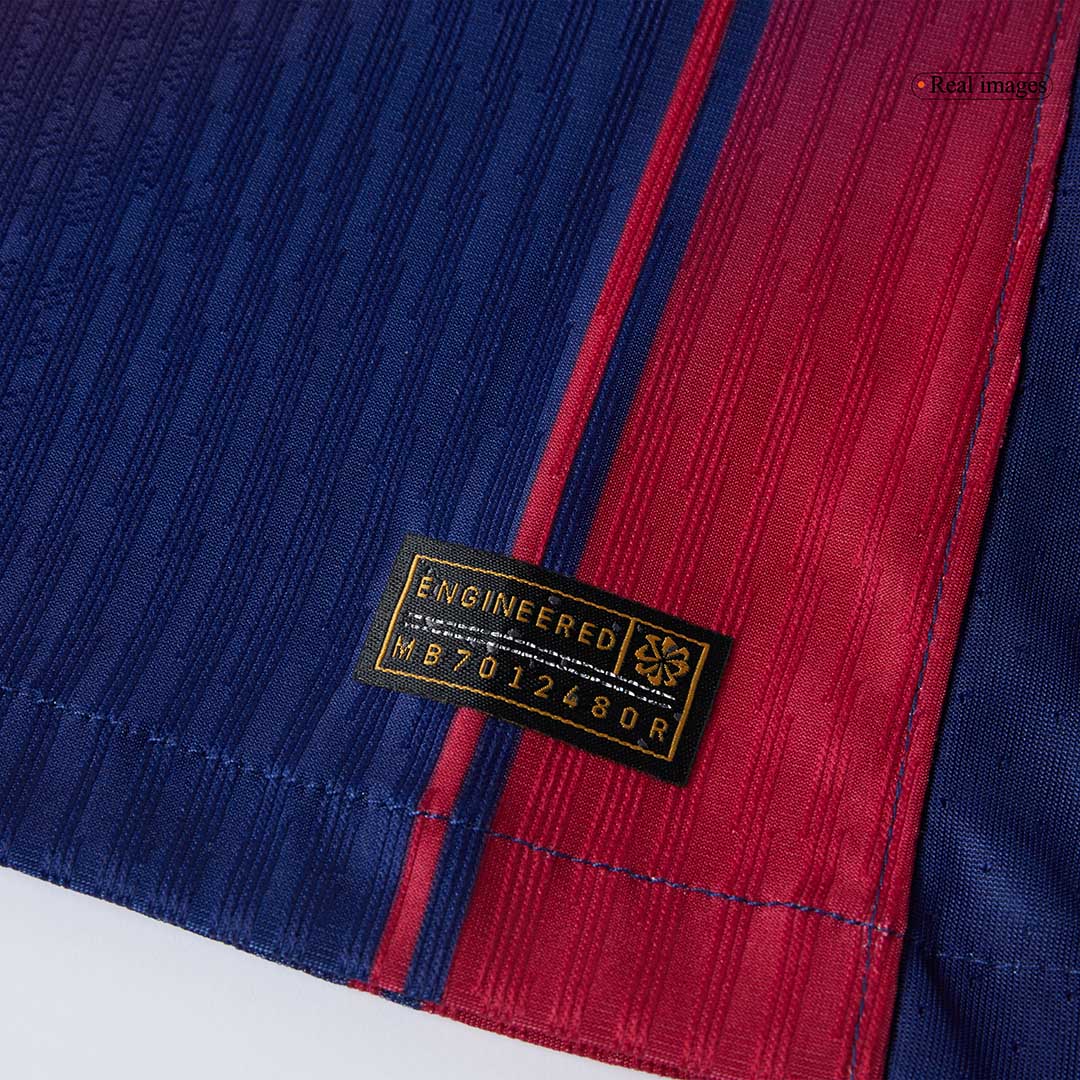 LAMINE YAMAL #10 Barcelona Thuis Spelersversie Voetbalshirt 2025/26 - UCL - Slim Fit - model