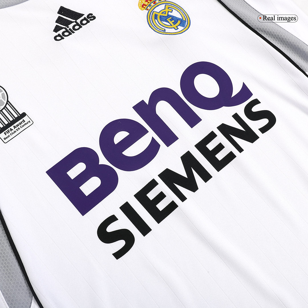 Retro Real Madrid Thuis Voetbalshirt 2006/07 - detail