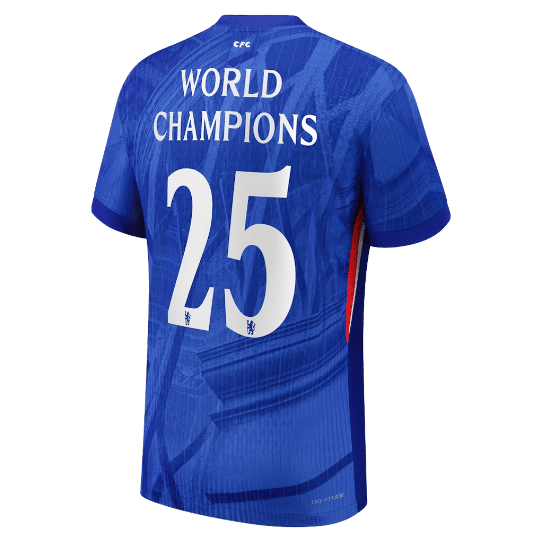 WORLD CHAMPIONS #25 Chelsea Thuis Spelersversie Voetbalshirt 2025/26 - Slim Fit - foto 9
