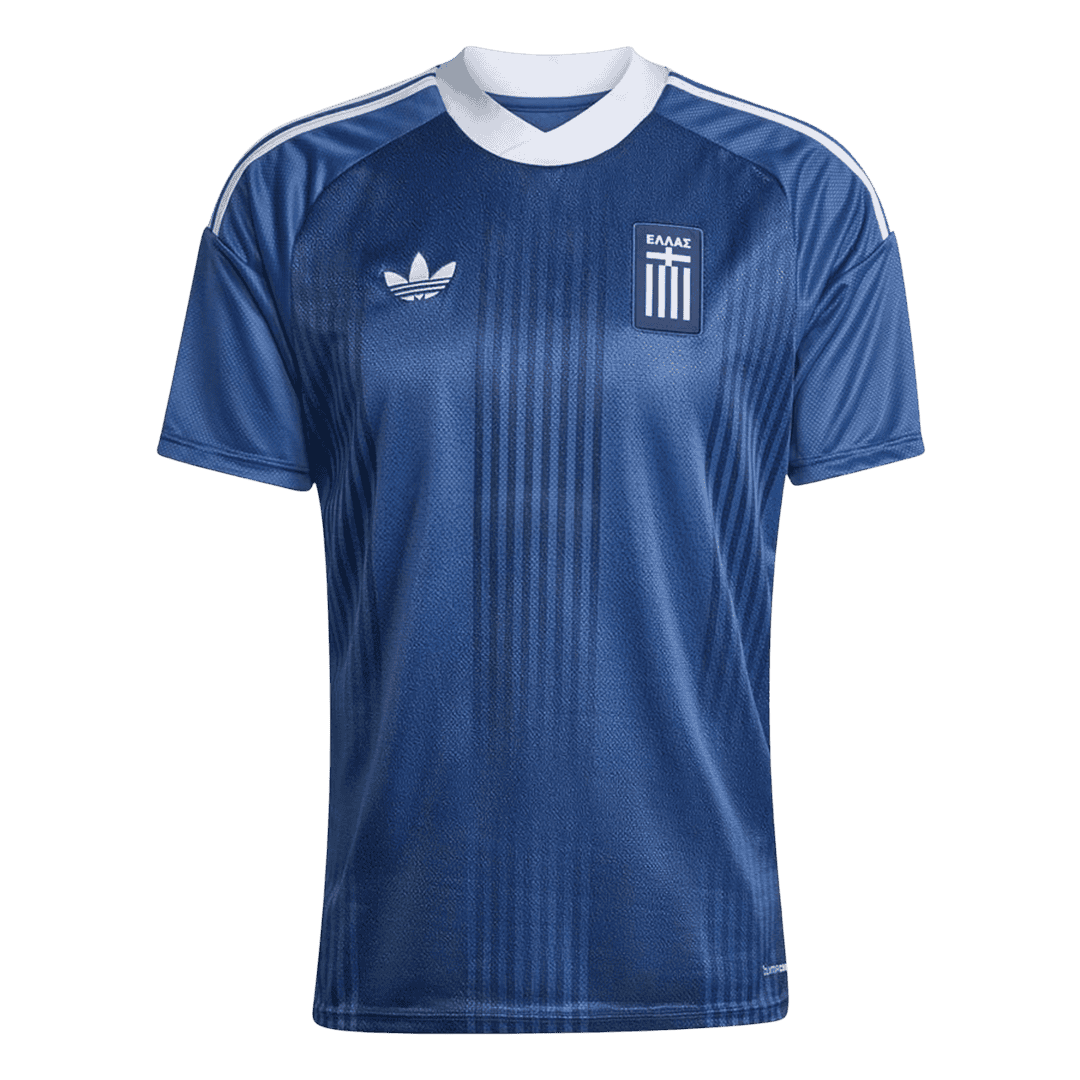 Heren Griekenland Uit Voetbalshirt WK Voetbal 2026 - voorkant