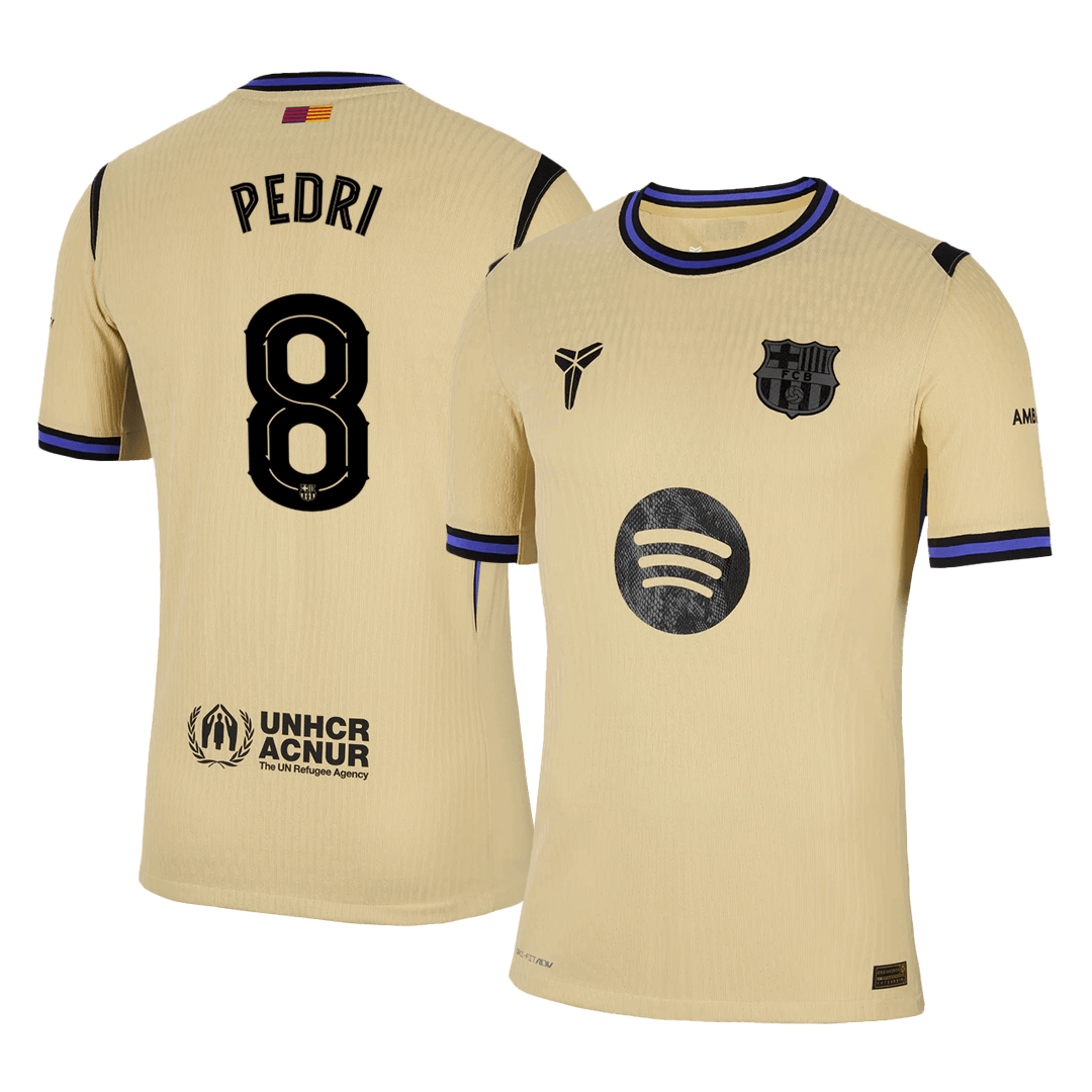 PEDRI #8 Barcelona Uit Spelersversie Voetbalshirt 2025/26 - UCL - Slim Fit