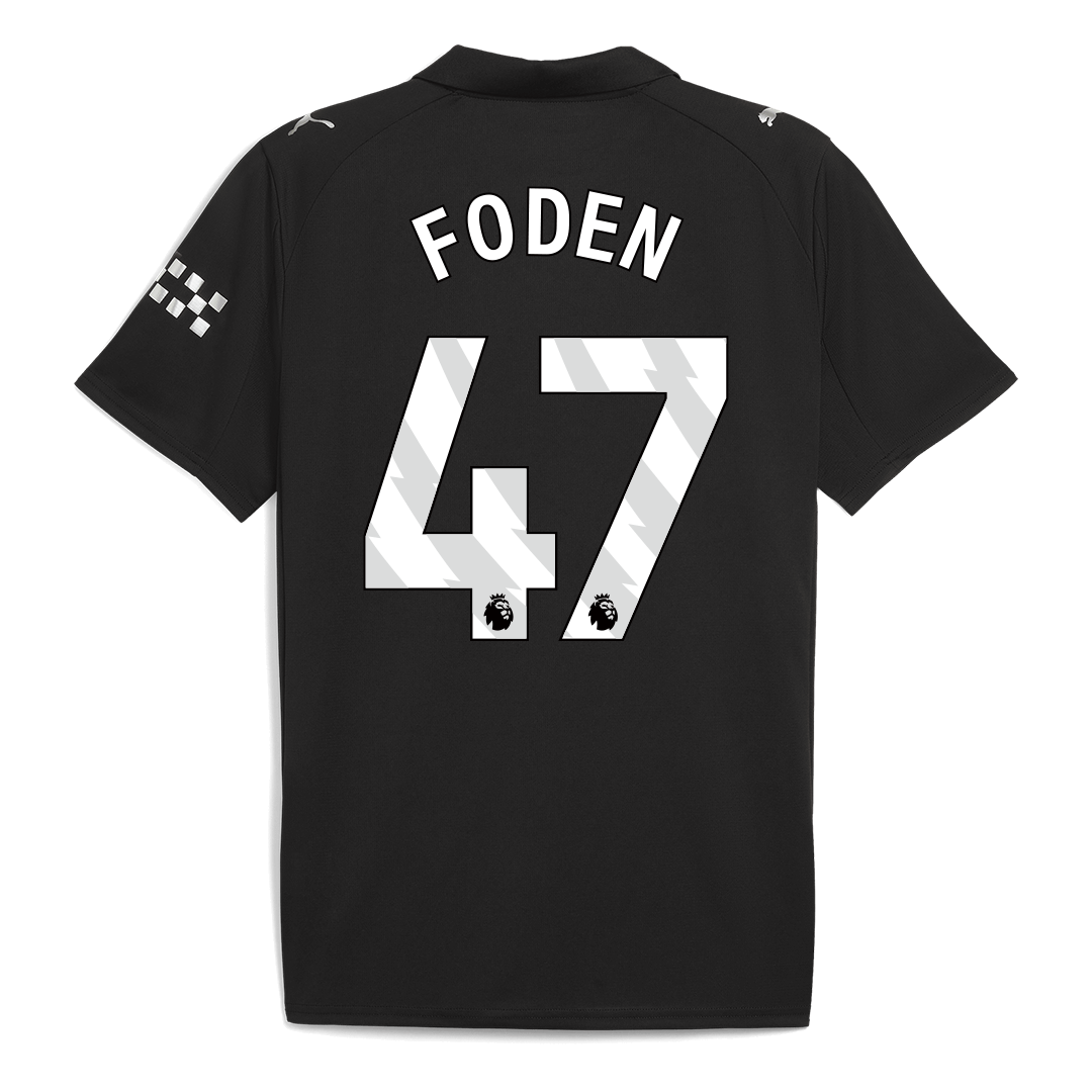 FODEN #47 Heren Manchester City Uit Voetbalshirt 2025/26 - extra