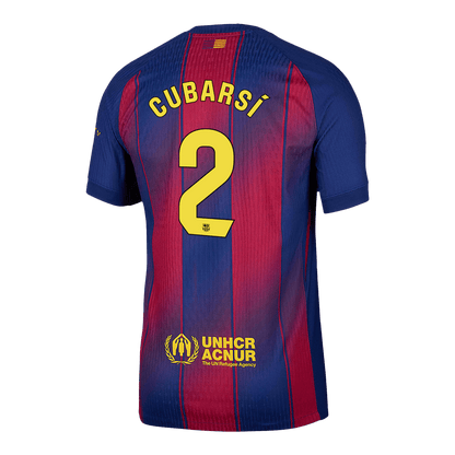CUBARSí #2 Barcelona Thuis Spelersversie Voetbalshirt 2025/26 - Slim Fit - foto 13