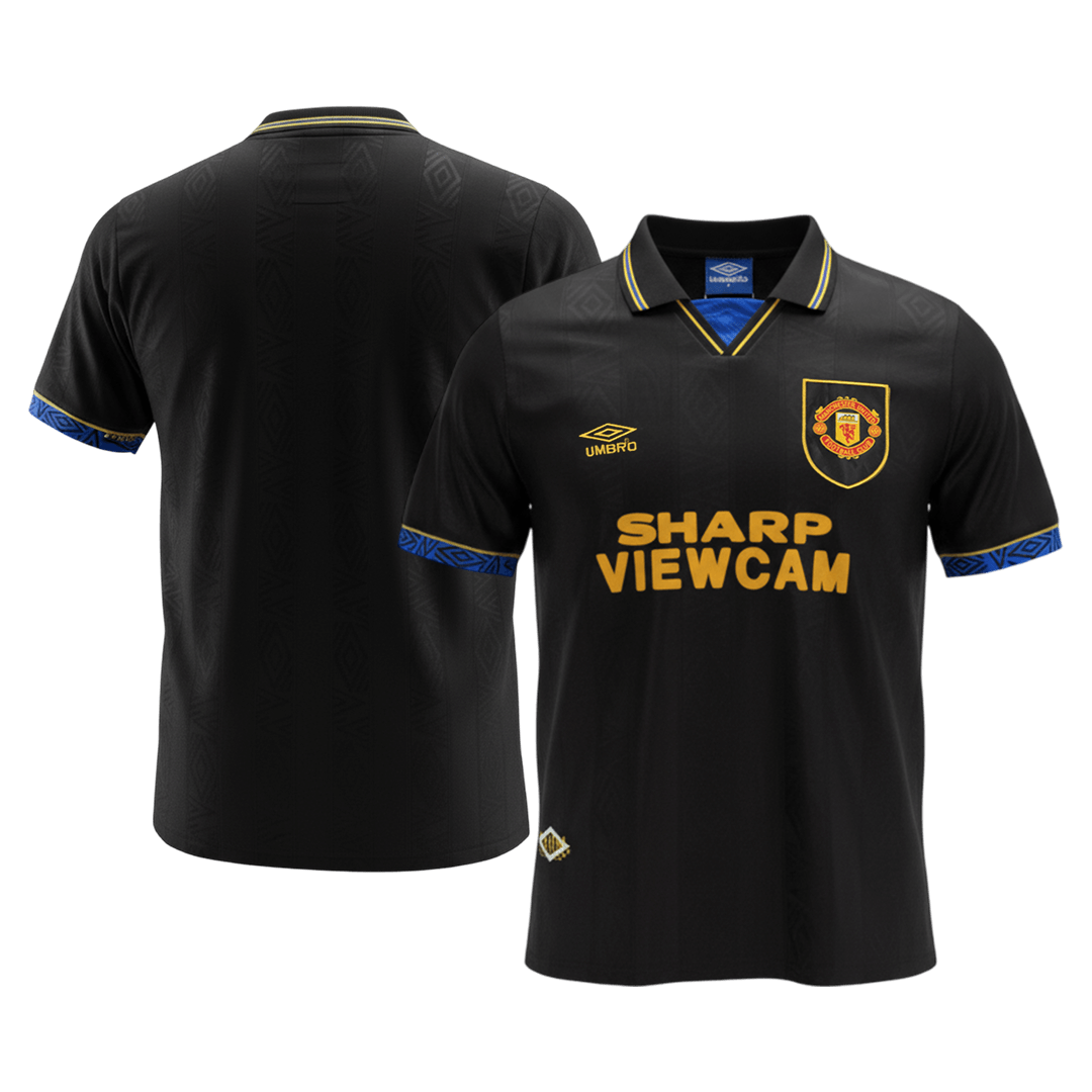 Retro Manchester United Uit Voetbalshirt 1993/94 - detail