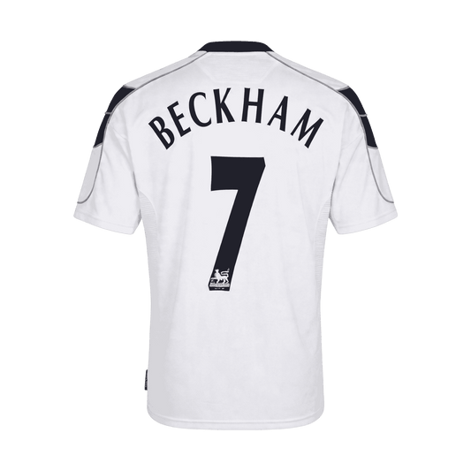 BECKHAM #7 Retro Manchester United Uit Voetbalshirt 2000/01 - voorkant