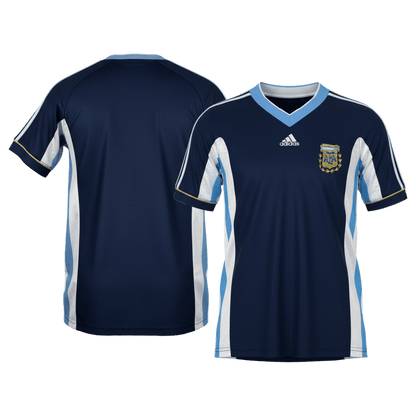 Retro Argentinië Uit Voetbalshirt 1998 - detail
