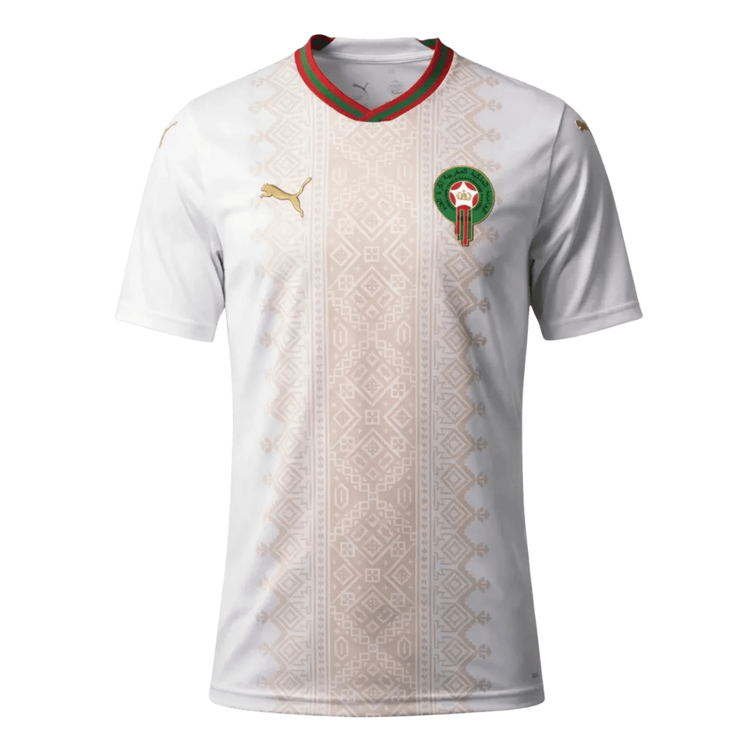 Heren Marokko Uit Voetbalshirt WK Voetbal 2026 - voorkant