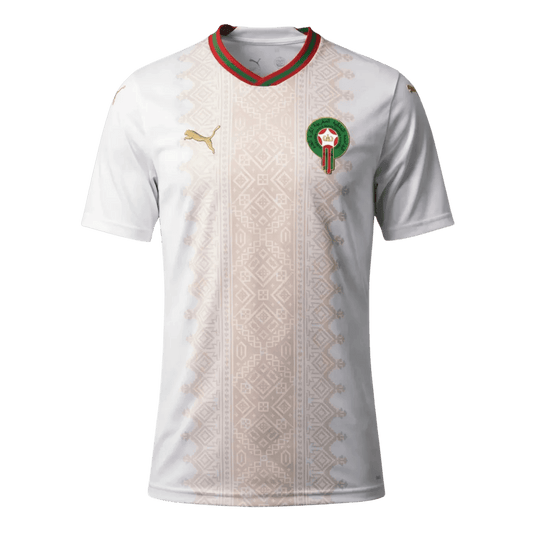 Heren Marokko Uit Voetbalshirt WK Voetbal 2026 - voorkant