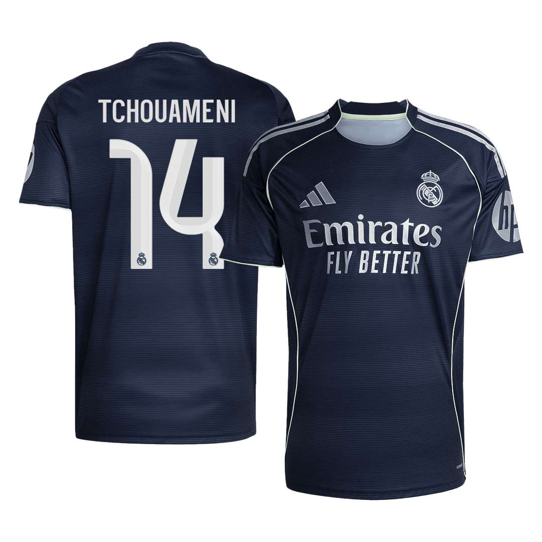 TCHOUAMENI #14 Heren Real Madrid Uit Voetbalshirt 2025/26
