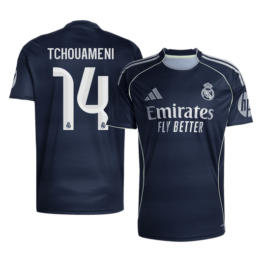 TCHOUAMENI #14 Heren Real Madrid Uit Voetbalshirt 2025/26