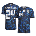E. FERNANDEZ #24 Argentinië Spelersversie uitshirt WK Voetbal 2026 - slim fit