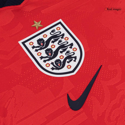 RICE #4 Engeland Uit Spelersversie Voetbalshirt WK Voetbal 2026 - Slim Fit - close-up