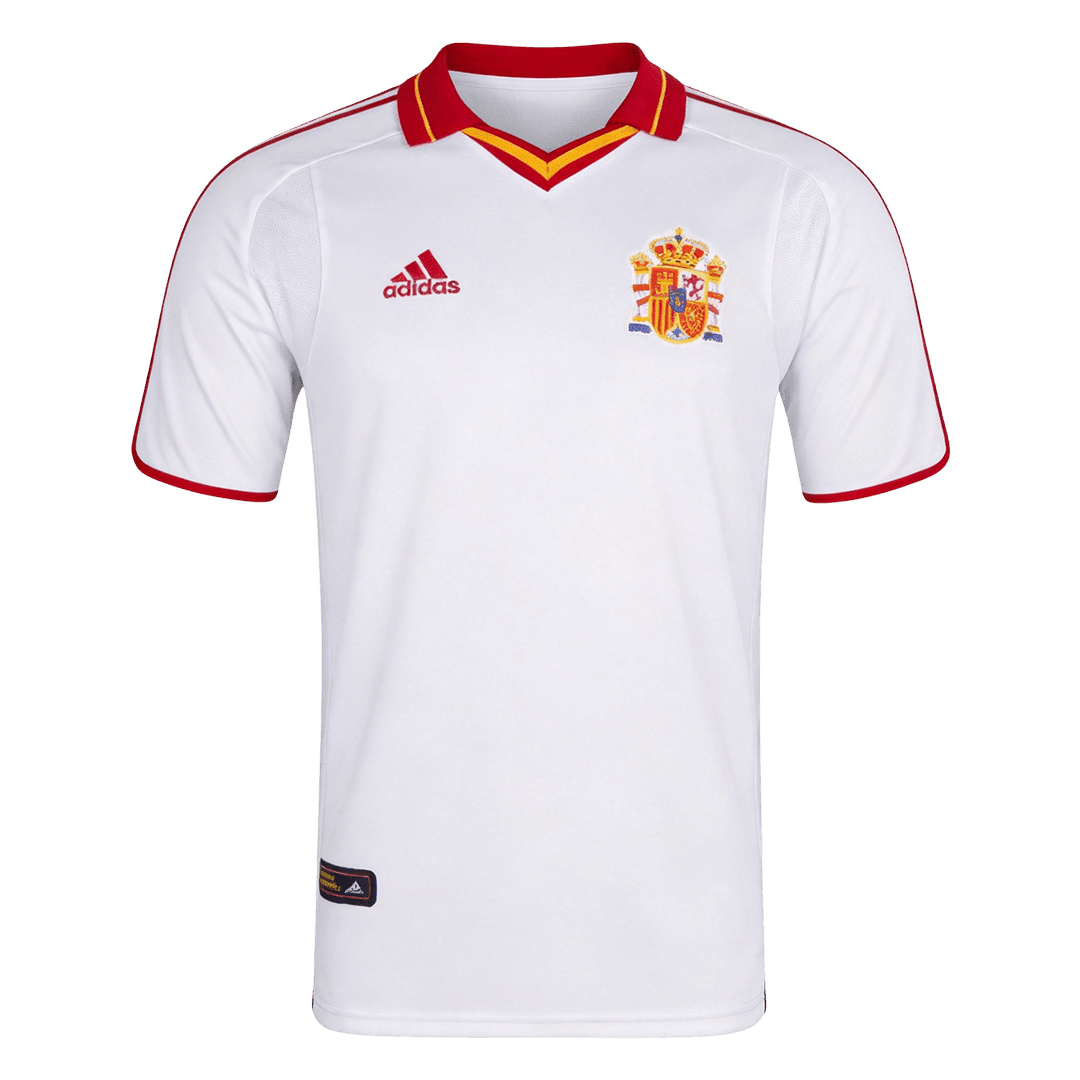 Retro Spanje Uit Voetbalshirt 2000 - voorkant