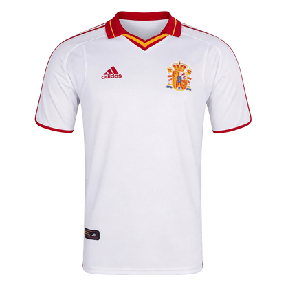 Retro Spanje Uit Voetbalshirt 2000 - voorkant