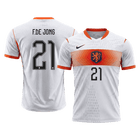 F.DE JONG #21 Nederland Spelersversie uitshirt WK Voetbal 2026 - slim fit