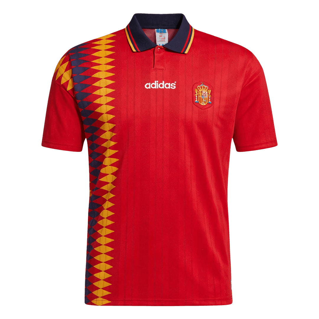 Retro Spanje Thuis Voetbalshirt 1994 - voorkant